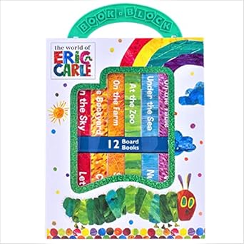 world of eric carle my first library 12 board book set first words alphabet numbers and more baby books pi