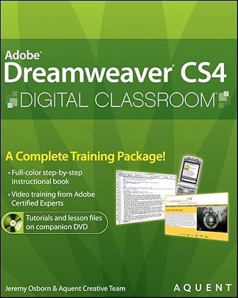 dreamweaver cs4 digital classroom 1st edition jeremy osborn ,agi creative team 0470410922, 978-0470410929