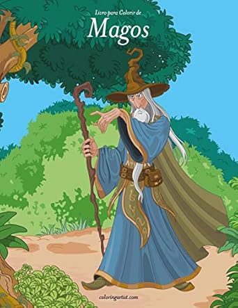 livro para colorir de magos 1st edition nick snels 1698466064, 978-1698466064