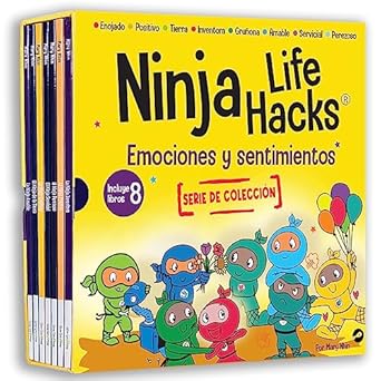 emociones y sentimientos serie de coleccion libros 1 8 el ninja enojado la ninja inventora la ninja positiva
