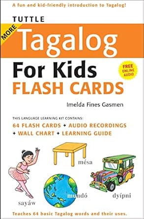 tuttle more tagalog for kids flash cards kit 1st edition imelda fines gasmen 0804839581, 978-0804839587