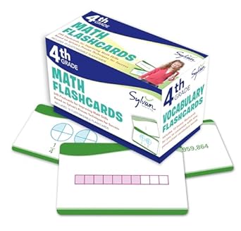 4th grade math flashcards 240 flashcards for improving math skills 1st edition sylvan learning 0307945502,