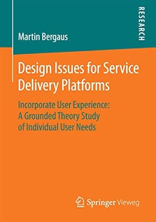 design issues for service delivery platforms incorporate user experience a grounded theory study of