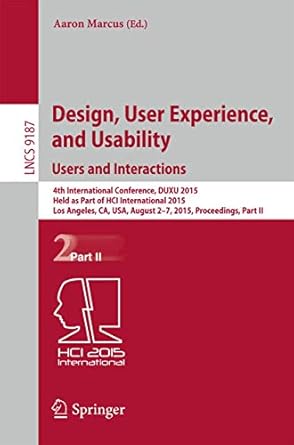 design user experience and usability users and interactions 4th international conference duxu 2015 held as