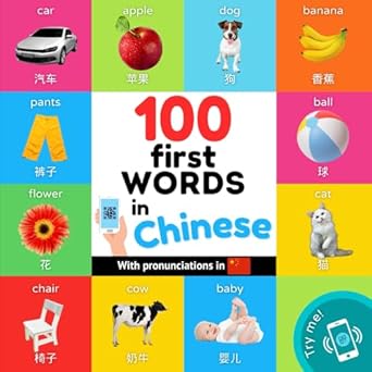 100 first words in chinese bilingual picture book for kids english / chinese with pronunciations 1st edition
