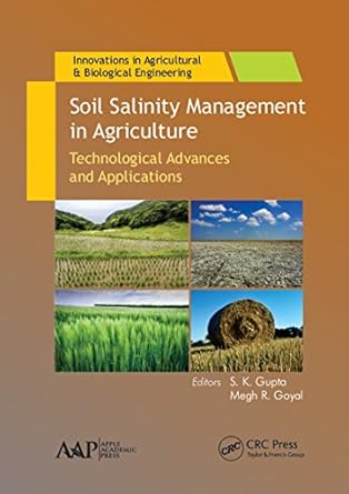 soil salinity management in agriculture technological advances and applications 1st edition s k gupta ,megh r