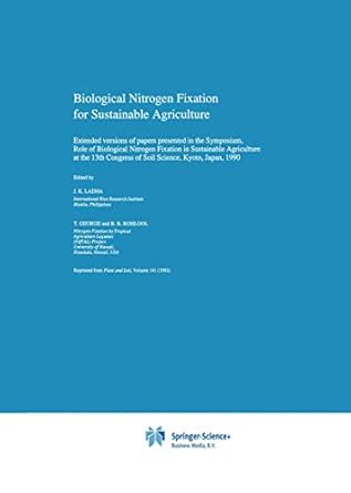 biological nitrogen fixation for sustainable agriculture extended versions of papers presented in the