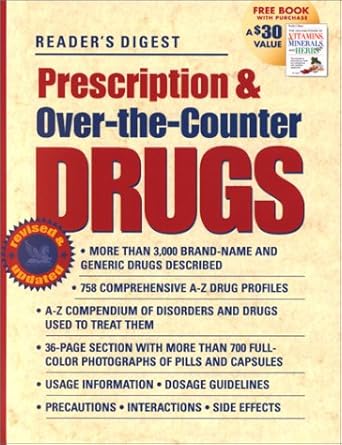 prescription and over the counter drugs 1st edition editors of reader's digest 076210323x, 978-0762103232