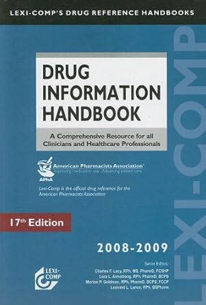 lexi comps drug information handbook 1st edition charles f lacy ,lora l armstrong ,morton p goldman ,leonard