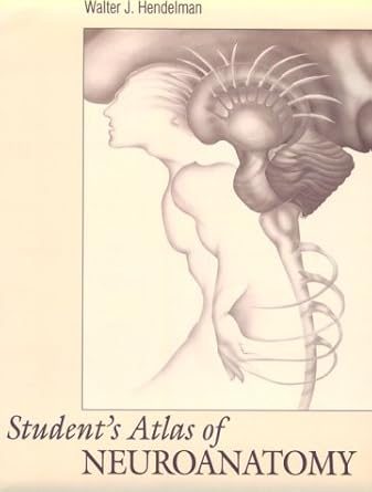 students atlas of neuroanatomy 1st edition walter j hendelman 0721654282, 978-0721654287