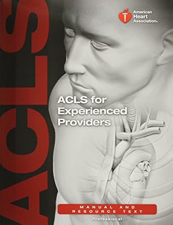 acls for experienced providers manual and resource text 1st edition m d sinz, elizabeth ,kenneth navarro