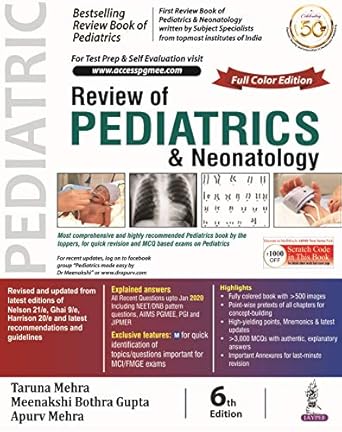 review of pediatrics and neonatology 1st edition taruna mehra ,meenakshi bothra gupta ,apurv mehra