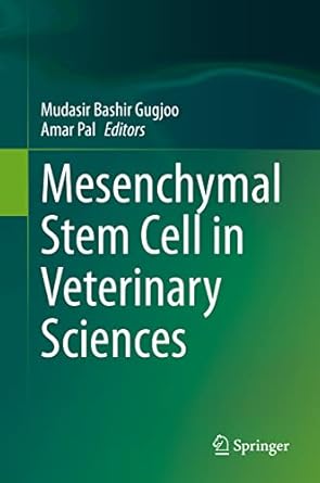 mesenchymal stem cell in veterinary sciences 1st edition mudasir bashir gugjoo ,amar pal 9811560366,