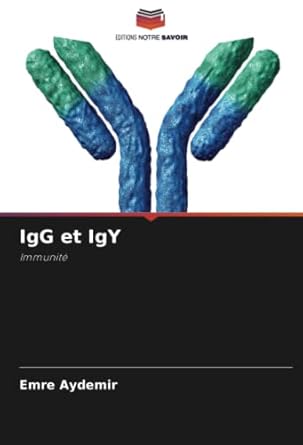 igg et igy immunite 1st edition emre aydemir 6205257971, 978-6205257975