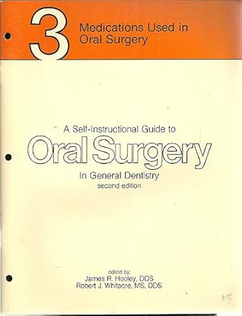 medications used in oral surgery 1st edition james r hooley 0899390307, 978-0899390307