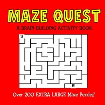 maze quest a brain building activity book simple maze puzzles for alzheimers and dementia patients 1st