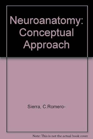 neuroanatomy a conceptual approach 1st edition c romero sierra 0443083614, 978-0443083617