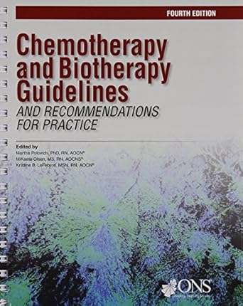 chemotherapy and biotherapy guidelines and recommendations for practice 1st edition r n polovich, martha, ph