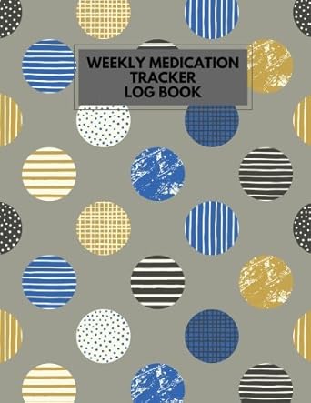 medication tracker log book grey large print daily medicine reminder tracking monitoring sheets treatment