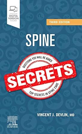 spine secrets 1st edition vincent j devlin md 0323636624, 978-0323636629