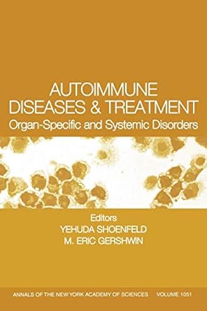autoimmune diseases and treatment organ specific and systemic disorders volume 1051 1st edition nicola luigi