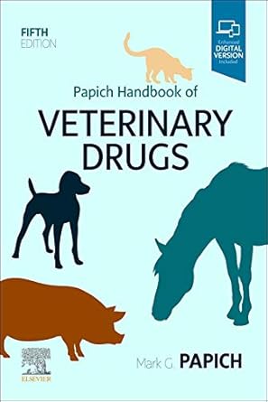 papich handbook of veterinary drugs small and large animal 1st edition mark g papich dvm ms dacvcp
