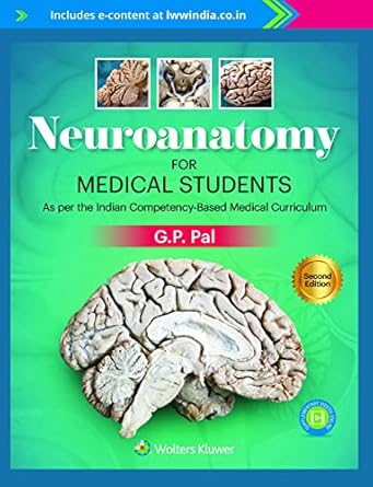 neuroanatomy for medical student 2e 1st edition gp pal 939355322x, 978-9393553225