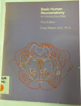 basic human neuroanatomy an introductory atlas 1st edition craig watson 0316924709, 978-0316924702