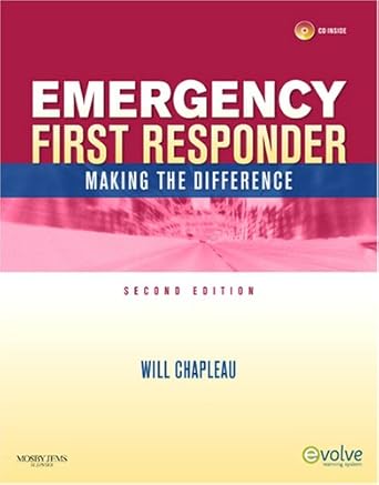 emergency first responder making the difference textbook + rapid first responder 1st edition will chapleau