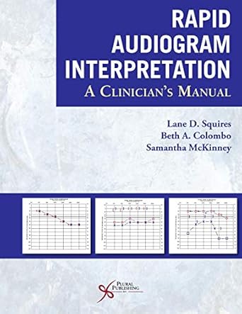 rapid audiogram interpretation a clinicians manual 1st edition lane d squires ,beth colombo ,samantha