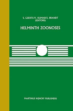 helminth zoonoses 1st edition s geerts ,v kumar ,j brandt 0898388961, 978-0898388961