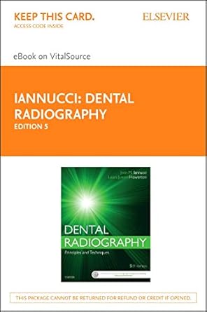 dental radiography elsevier ebook on vitalsource principles and techniques 1st edition joen iannucci dds ms