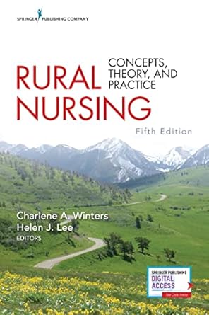rural nursing 1st edition charlene a winters 0826161677, 978-0826161673
