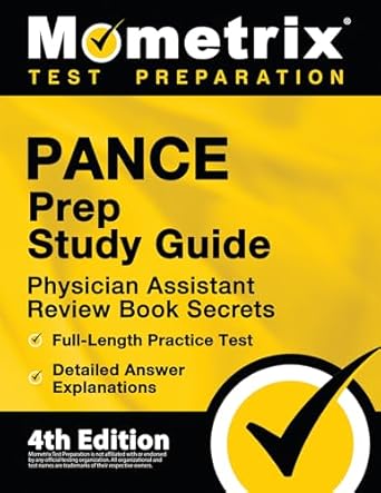 pance prep study guide physician assistant review book secrets full length practice test detailed answer