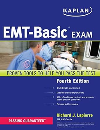 kaplan emt basic exam 1st edition richard lapierre emt cardiac ma 1419550225, 978-1419550225