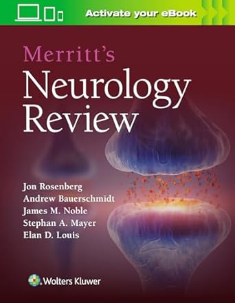 merritts neurology review print + ebook with multimedia 1st edition jon rosenberg ,andrew bauerschmidt ,james