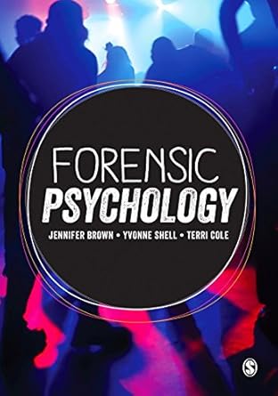forensic psychology theory research policy and practice 1st edition jennifer marguerite brown ,yvonne shell