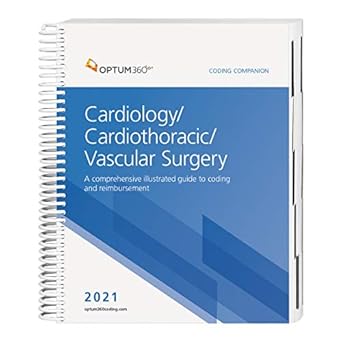 coding companion for cardiology/cardiothoracic surgery/vascular surgery 2021 1st edition optum360 1622546016,
