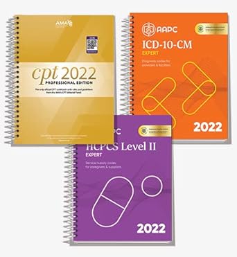 ama cpt book icd 10 code book hcpcs book 2022 physician bundle by aapc 1st edition aapc 164631218x,