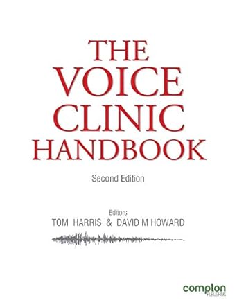 the voice clinic handbook 1st edition tom harris ,david howard 1909082694, 978-1909082694