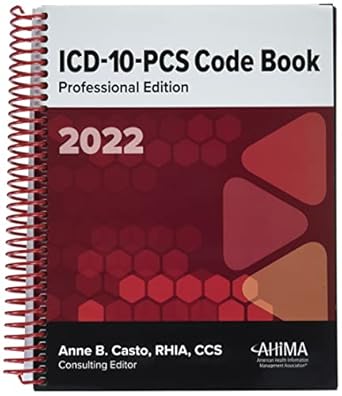 icd 10 pcs code book prof ed 2022 1st edition anne b casto 1584268484, 978-1584268482
