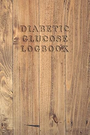 diabetic glucose log book blood sugar monitoring book portable 6x9 daily reading for 52 weeks before and