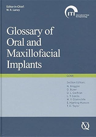 glossary of oral and maxillofacial implants 1st edition laney 3938947004, 978-3938947005