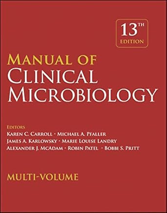 manual of clinical microbiology 4 volume set 1st edition karen c carroll ,michael a pfaller 1683674294,