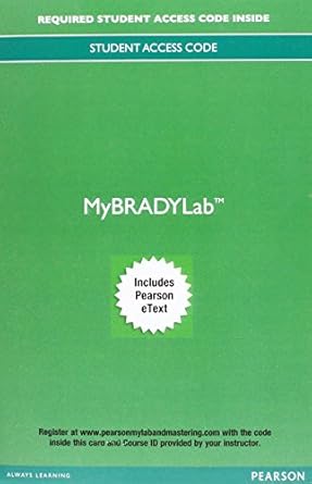 basic arrhythmias mylab brady with pearson etext access code 1st edition gail walraven 0134381742,