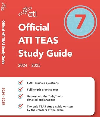 official ati teas study guide 7 1st edition ati 1565332725, 978-1565332720