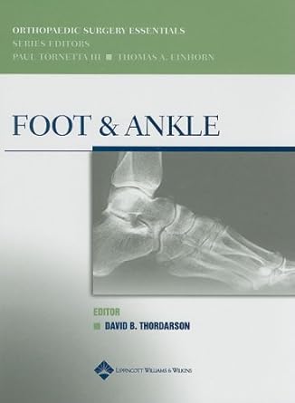 foot and ankle 1st edition david b thordarson 0781744377, 978-0781744379