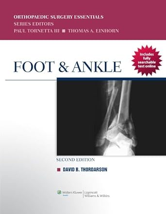 foot and ankle 1st edition m d thordarson, david b 1451115962, 978-1451115963