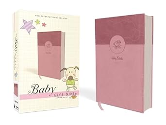 niv baby gift bible holy bible leathersoft pink red letter comfort print 1st edition zondervan 0310764238,
