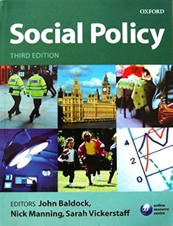 social policy 1st edition john baldock ,nicholas manning ,sarah vickerstaff 0199284970, 978-0199284979